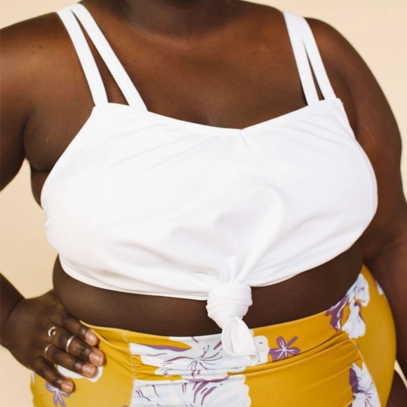 NEW Anthropologie Nettle's Tale "The Alicia Top" Underwire Support White H-Cup - Picture 2 of 12